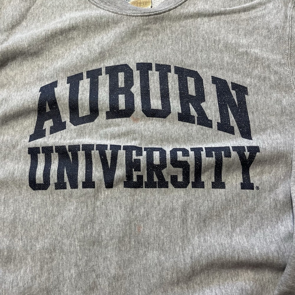 Auburn Tigers Sweatshirt Mens M Blue Heather MV Sport Pro-Weave NCAA - Picture 2 of 10
